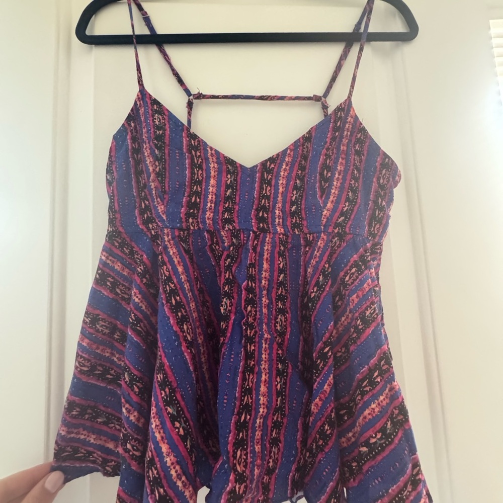 Women's Multicolor Strappy Top